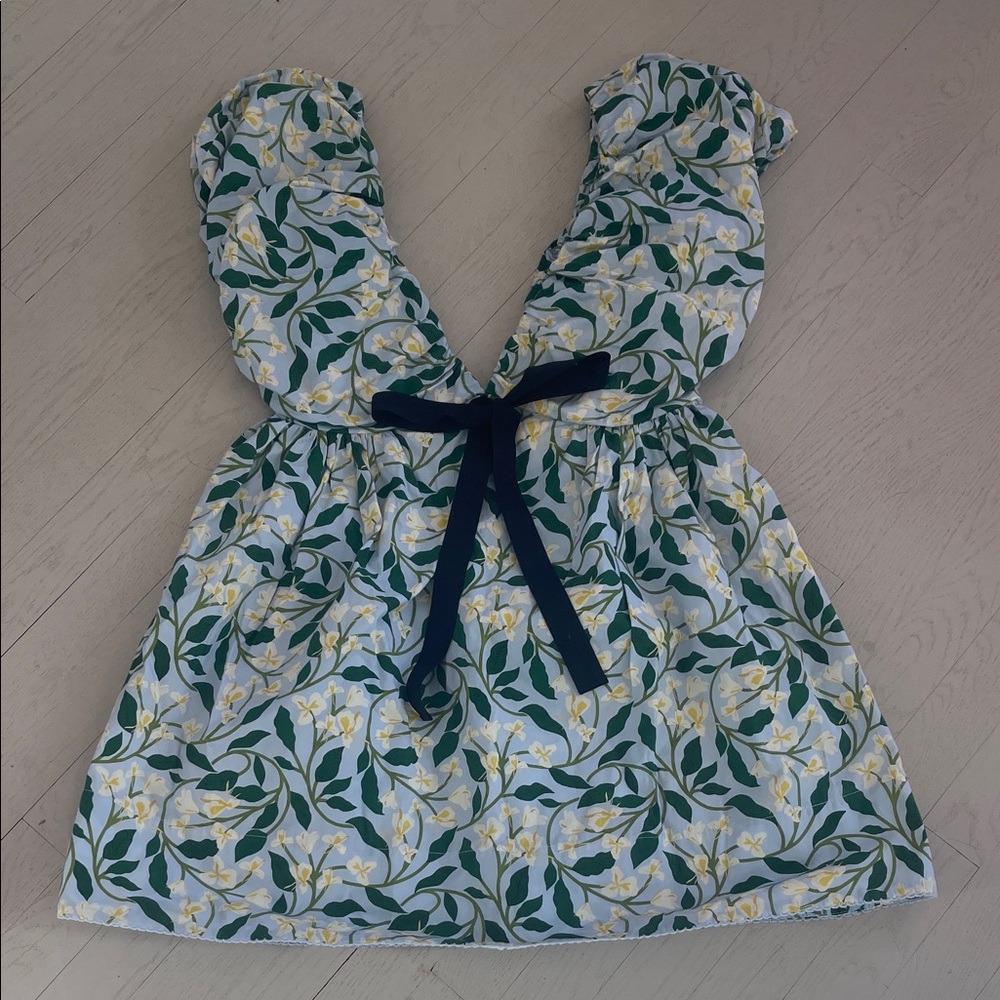 Floral Puff Sleeve Dress - Picture 3 of 5